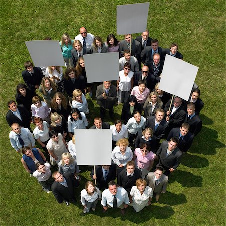 person protest - Businesspeople protesting Stock Photo - Premium Royalty-Free, Code: 614-01171614