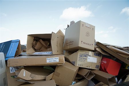 Stack of cardboard boxes Stock Photo - Premium Royalty-Free, Code: 614-01268322