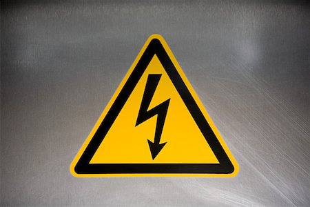 electrical energy hazard - Danger sign Stock Photo - Premium Royalty-Free, Code: 614-02004658