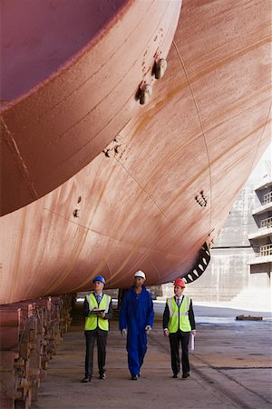 shipyard - Workers by ship Stock Photo - Premium Royalty-Free, Code: 614-02004752