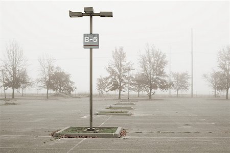 road sign empty - Empty parking lot Stock Photo - Premium Royalty-Free, Code: 614-02048638