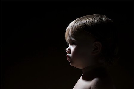 Profile of a baby girl Stock Photo - Premium Royalty-Free, Code: 614-02050171