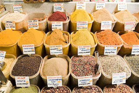 Spices in grand bazaar Stock Photo - Premium Royalty-Free, Code: 614-02241586