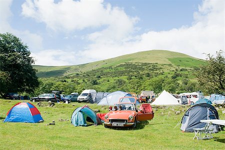 Camping in the brecon beacons Stock Photo - Premium Royalty-Free, Code: 614-02612347