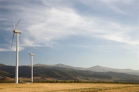 Wind turbines Stock Photo - Premium Royalty-Free, Code: 614-02612537