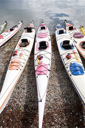 Kayaks Stock Photo - Premium Royalty-Free, Code: 614-02679039