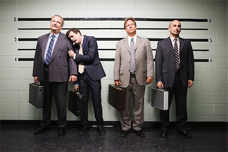 Businessmen in lineup Stock Photo - Premium Royalty-Free, Code: 614-02739987