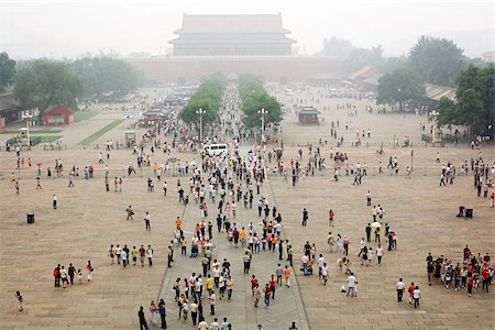 forbidden city - People in tiananmen square Stock Photo - Premium Royalty-Free, Code: 614-02762752