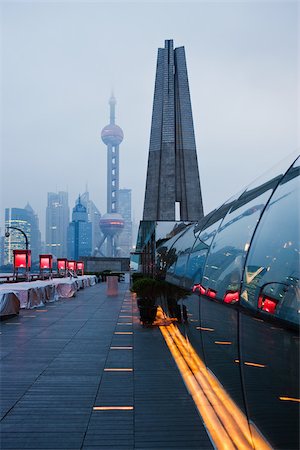 The bund and pudong shanghai Stock Photo - Premium Royalty-Free, Code: 614-02763332