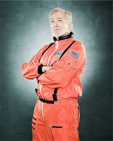 space suit - Portrait of an astronaut Stock Photo - Premium Royalty-Free, Code: 614-02763929