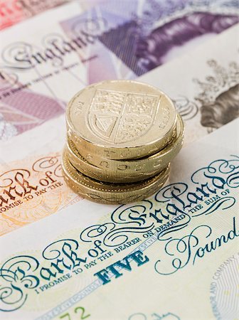 piles of cash pounds - British currency Stock Photo - Premium Royalty-Free, Code: 614-02934751