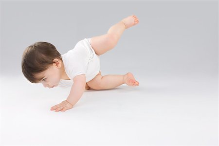people falling - Baby balancing Foto de stock - Sin royalties Premium, Código: 614-02985005