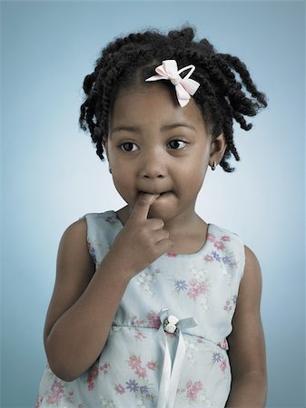 dreadlocks on african americans - Portrait of a little girl Stock Photo - Premium Royalty-Free, Code: 614-03191029