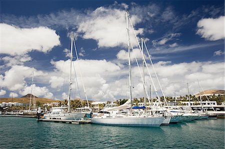 Yachts in Puerto Calero marina, Lanzarote Stock Photo - Premium Royalty-Free, Code: 614-03648625