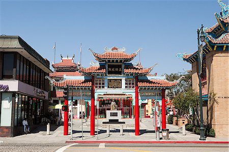 Chinatown, Downtown LA, Los Angeles County, California, USA Stock Photo - Premium Royalty-Free, Code: 614-03747759