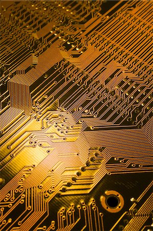 electronic background - Circuit board Stock Photo - Premium Royalty-Free, Code: 614-03903446