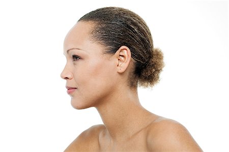 fresh-faced - Profile of a woman Stock Photo - Premium Royalty-Free, Code: 614-03903518