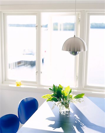 sweden window lamp - A Scandinavian livingroom, Sweden. Stock Photo - Premium Royalty-Free, Code: 6102-03865834