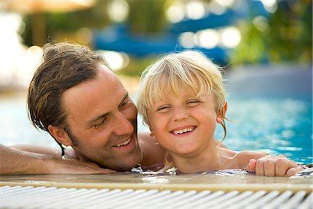 father and son in the bath - Scandinavian father and son. Stock Photo - Premium Royalty-Free, Code: 6102-03866696