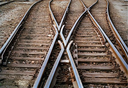 railroad track - Railway. Stock Photo - Premium Royalty-Free, Code: 6102-03827511