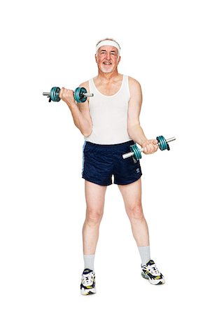 Senior man strength training. Stock Photo - Premium Royalty-Free, Code: 6102-03904862