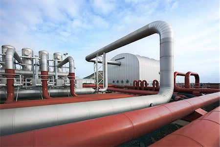Pipe at geothermal power station Stock Photo - Premium Royalty-Free, Code: 6102-03905067