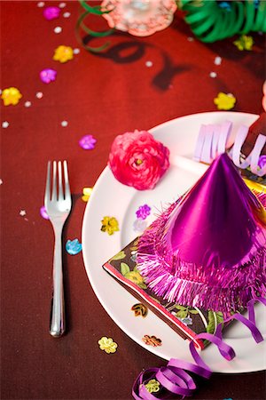 Table laid for a party. Stock Photo - Premium Royalty-Free, Code: 6102-03905306