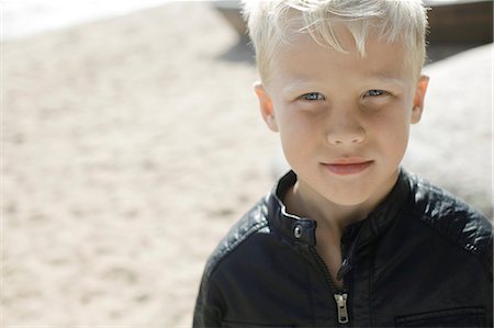 sweden blond boy - Portrait of boy Stock Photo - Premium Royalty-Free, Code: 6102-06965572