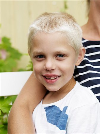 simsearch:6102-06965474,k - Portrait of boy with mother Stock Photo - Premium Royalty-Free, Code: 6102-06965503