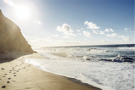 fuerteventura - Sandy beach Stock Photo - Premium Royalty-Free, Code: 6102-07789702