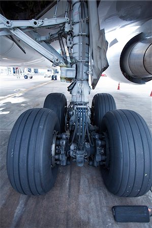 runway airplane - Close-up of plane wheels Stock Photo - Premium Royalty-Free, Code: 6102-07790012