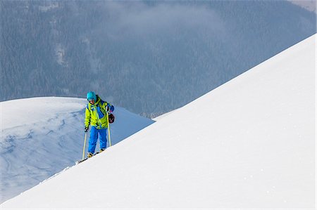 simsearch:6102-07158155,k - Person skiing Stock Photo - Premium Royalty-Free, Code: 6102-07842953