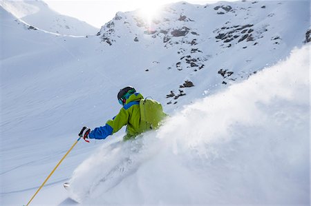 simsearch:6102-07158155,k - Person skiing Stock Photo - Premium Royalty-Free, Code: 6102-07842956