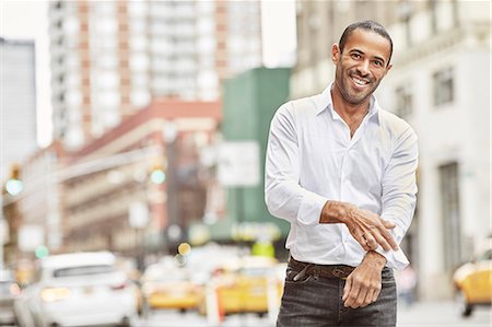 Portrait of smiling man Foto de stock - Sin royalties Premium, Código: 6102-08001323