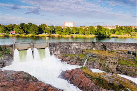 Dam on river Stock Photo - Premium Royalty-Free, Code: 6102-08271394