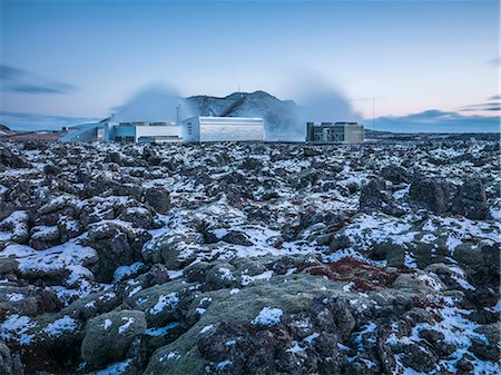 Power station on rocks Stock Photo - Premium Royalty-Free, Code: 6102-08542129