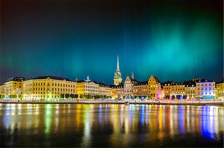 stockholm - Cityscape at night Stock Photo - Premium Royalty-Free, Code: 6102-08566894