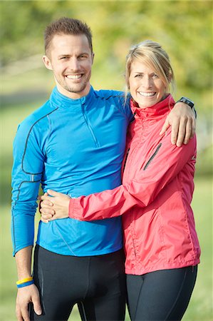 Two runners outdoors Stock Photo - Premium Royalty-Free, Code: 6102-08520559