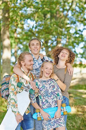 simsearch:6102-08542382,k - Portrait of happy friends Stock Photo - Premium Royalty-Free, Code: 6102-08951825