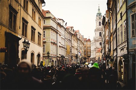 Crowded street Stock Photo - Premium Royalty-Free, Code: 6102-08996510