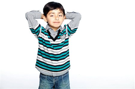 Portrait of little boy Stock Photo - Premium Royalty-Free, Code: 6107-06117694