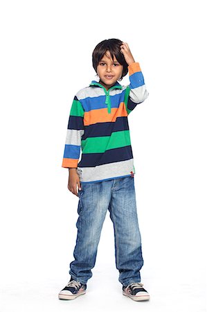 Portrait of little boy Stock Photo - Premium Royalty-Free, Code: 6107-06117695