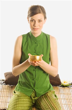 Woman drinking tea Foto de stock - Sin royalties Premium, Código: 6108-05855926