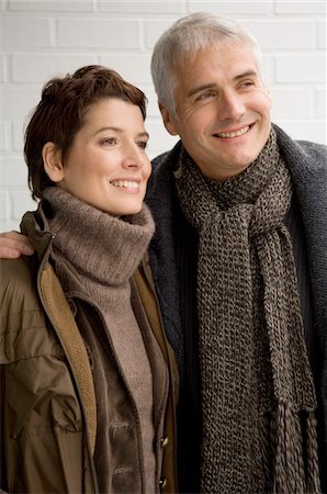 simsearch:6108-05859747,k - Close-up of a mature man and a mid adult woman standing Stock Photo - Premium Royalty-Free, Code: 6108-05859917