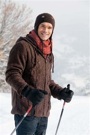 skier - Male skier smiling at camera Stock Photo - Premium Royalty-Free, Code: 6108-05866824