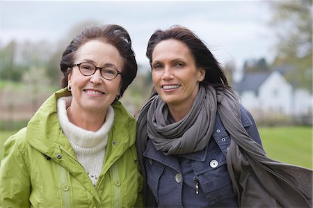 Two women in a park Stock Photo - Premium Royalty-Free, Code: 6108-06166356