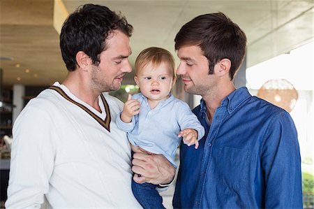 same sex couple - Parents with their son at home Stock Photo - Premium Royalty-Free, Code: 6108-06907298