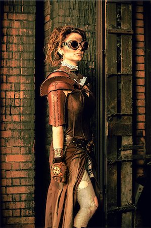 Steampunk woman Photographie de stock - Premium Libres de Droits, Code: 6108-08636831