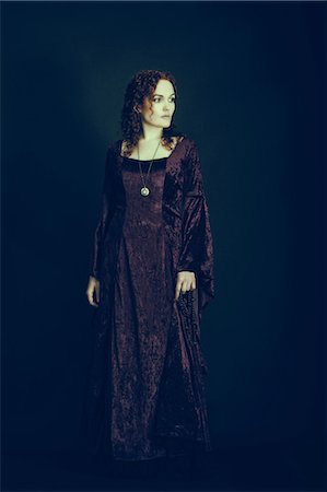 Woman in medieval dress Stock Photo - Premium Royalty-Free, Code: 6108-08637064