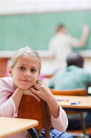 Elementary student daydreaming Stock Photo - Premium Royalty-Free, Code: 6109-06196392